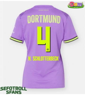 Borussia Dortmund Nico Schlotterbeck #4 Tredje Tröja Kvinnor 2026-27 Kortärmad